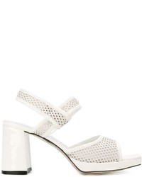 Sandales en cuir blanches Amélie Pichard