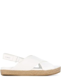 Sandales en cuir blanches DKNY