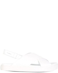 Sandales en cuir blanches DKNY