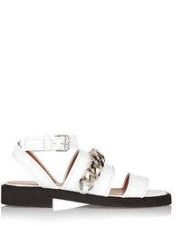 Sandales en cuir blanches Givenchy