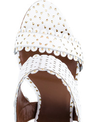 Sandales en cuir blanches Tabitha Simmons