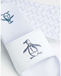 Sandales en cuir blanches Original Penguin