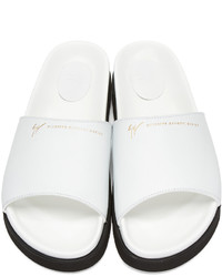 Sandales en cuir blanches Giuseppe Zanotti