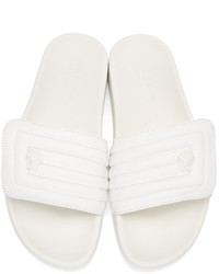 Sandales en cuir blanches Versace