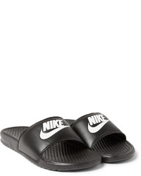 Sandales en cuir bleu marine Nike