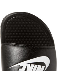 Sandales en cuir bleu marine Nike