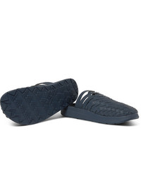 Sandales en cuir bleu marine Malibu