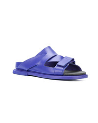 Sandales en cuir bleues Camper