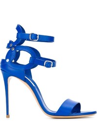 Sandales en cuir bleues Casadei