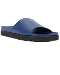 Sandales en cuir bleues Giuseppe Zanotti Design