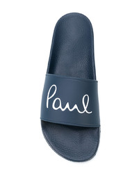 Sandales en cuir bleues Paul Smith