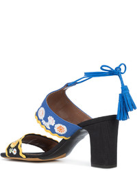 Sandales en cuir bleues Tabitha Simmons