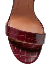 Sandales en cuir bordeaux Givenchy