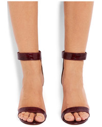 Sandales en cuir bordeaux Givenchy
