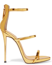 Sandales en cuir dorées Giuseppe Zanotti