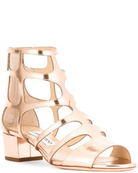 Sandales en cuir dorées Jimmy Choo