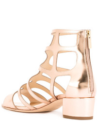 Sandales en cuir dorées Jimmy Choo