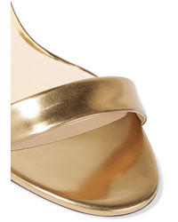 Sandales en cuir dorées Jimmy Choo