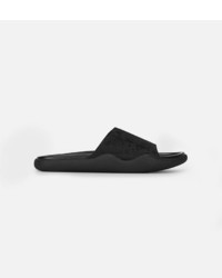 Sandales en cuir imprimées noires