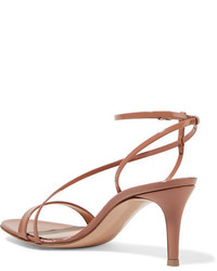 Sandales en cuir marron clair Gianvito Rossi