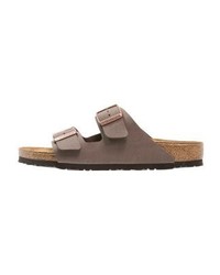 Sandales en cuir marron Birkenstock