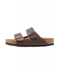 Sandales en cuir marron Birkenstock