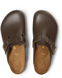 Sandales en cuir marron Birkenstock
