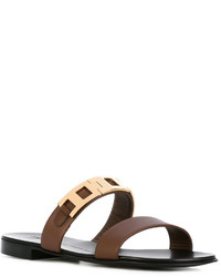 Sandales en cuir marron Giuseppe Zanotti Design