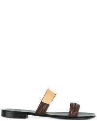 Sandales en cuir marron Giuseppe Zanotti Design