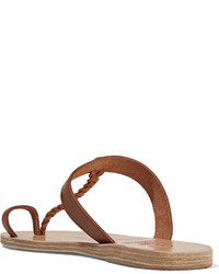 Sandales en cuir marron Ancient Greek Sandals