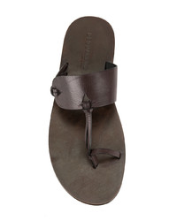 Sandales en cuir marron DSQUARED2