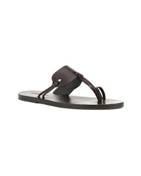 Sandales en cuir marron DSQUARED2