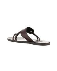 Sandales en cuir marron DSQUARED2