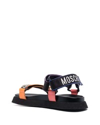 Sandales en cuir multicolores Moschino