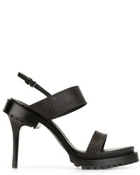 Sandales en cuir noires A.F.Vandevorst