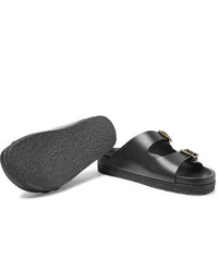 Sandales en cuir noires Yuketen