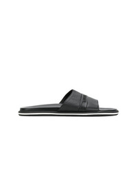 Sandales en cuir noires Baldinini