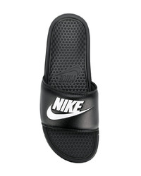 Sandales en cuir noires Nike