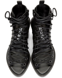 Sandales en cuir noires Ann Demeulemeester