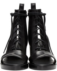 Sandales en cuir noires Ann Demeulemeester