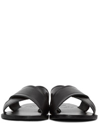 Sandales en cuir noires Ancient Greek Sandals