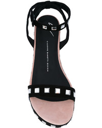 Sandales en cuir noires Giuseppe Zanotti Design