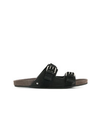 Sandales en cuir noires Car Shoe
