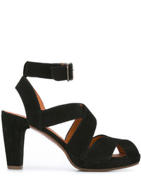 Sandales en cuir noires Chie Mihara