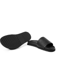 Sandales en cuir noires Dunhill