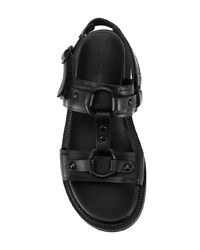 Sandales en cuir noires DSQUARED2
