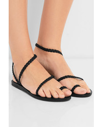 Sandales en cuir noires Ancient Greek Sandals