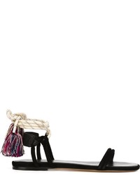 Sandales en cuir noires Etoile Isabel Marant