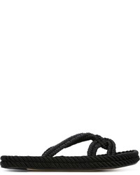 Sandales en cuir noires Etoile Isabel Marant