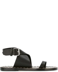 Sandales en cuir noires Etoile Isabel Marant